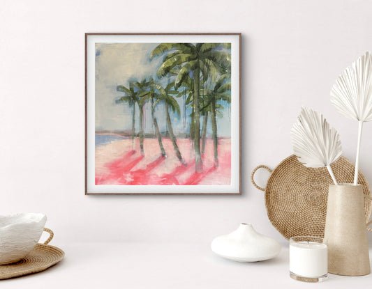 Pink Palms - Fine Art Print